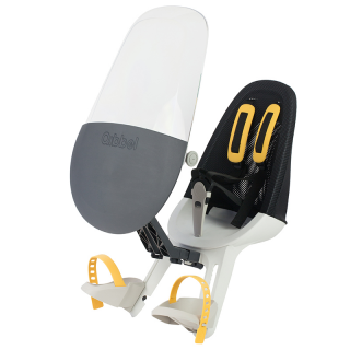 Qibbel Air voorzitje smoked white fietsstoeltje